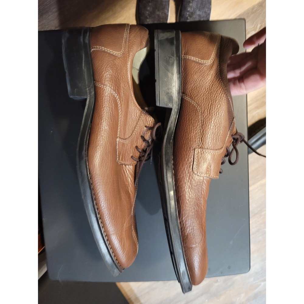 Belvedere Baybridge‎ Mens Brown Leather Lace Up Oxford Dress Shoes Size 13D - Picture 8 of 11